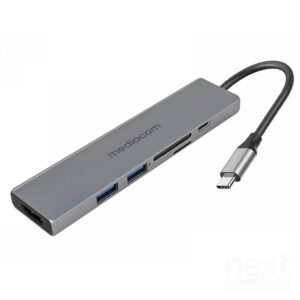 Mediacom MD-C312 Docking Station USB-C to HDMI/2*USB2.0/SD/microSD/USB-C - immagine 2