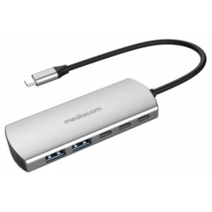 Mediacom MD-C324 Docking Station USB-C to 2*USB3.0/2*USB-C - immagine 1