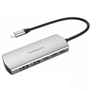 Mediacom MD-C324 Docking Station USB-C to 2*USB3.0/2*USB-C - immagine 2