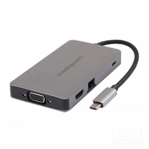 Mediacom MD-C318 Adattatore USB-C to HDMI/2*USB3.0/SD/GLAN - immagine 2