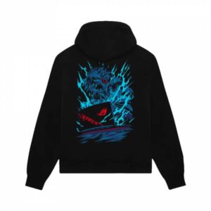 ASUS Dolly Noire Manga Laptop Hoodie Taglia M - immagine 4