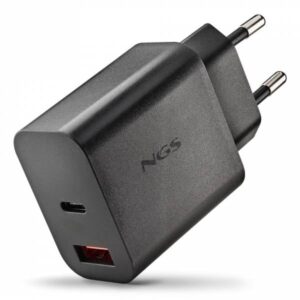 NGS ERA 30W BLACK Caricabatterie da Parete 30W USB/USB-C - immagine 1