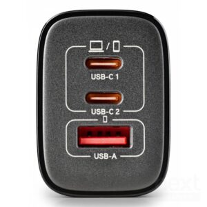 NGS Era 65W Caricabatterie da Parete 65W 2*USB-C/USB - immagine 4