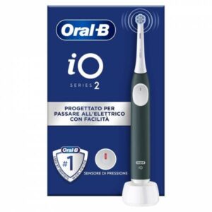 Oral-B iO 2 Spazzolino Elettrico Forest Green con Micro-vibrazioni e Testina Rotonda - immagine 1