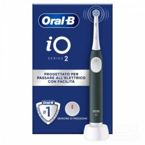 Oral-B iO 2 Spazzolino Elettrico Forest Green con Micro-vibrazioni e Testina Rotonda - immagine 2