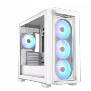 ASUS A23 Plus TG White ARGB Case Mini Tower Vetro Temperato No-Power mATX/Mini-ITX - immagine 1