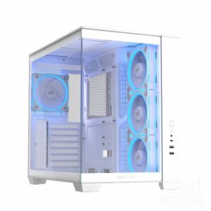 ASUS A32 Plus ARGB White Case Midi Tower Vetro Temperato No-Power ATX/mATX/Mini-ITX - immagine 2