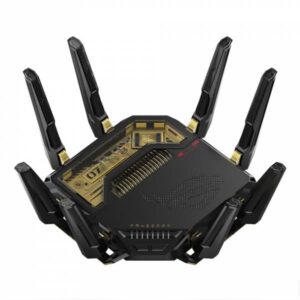 ASUS ROG Rapture GT-BE98 Pro EDITION 20 Router Wireless Wi-Fi 7 30000Mbps Quad-band 10 Nero e Oro - immagine 1