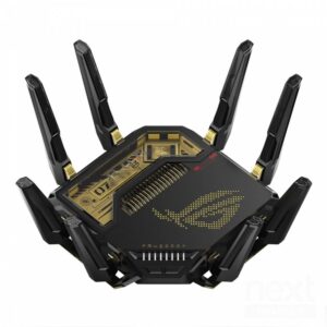 ASUS ROG Rapture GT-BE98 Pro EDITION 20 Router Wireless Wi-Fi 7 30000Mbps Quad-band 10 Nero e Oro - immagine 3