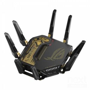 ASUS ROG Rapture GT-BE98 Pro EDITION 20 Router Wireless Wi-Fi 7 30000Mbps Quad-band 10 Nero e Oro - immagine 6