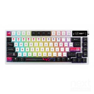 ASUS ROG Azoth X Tastiera Meccanica 75% Switch ROG NX V2 Snow USB/Wireless/Bluetooth Layout US - immagine 2