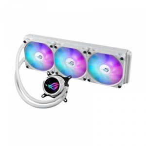 ASUS ROG Strix LC III 360 ARGB White Edition CPU Liquid Cooler Display LCD Intel 1851/1700/1200 AMD AM5/AM4 - immagine 1