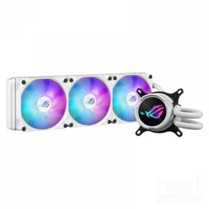 ASUS ROG Strix LC III 360 ARGB White Edition CPU Liquid Cooler Display LCD Intel 1851/1700/1200 AMD AM5/AM4 - immagine 3