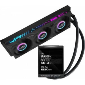 ASUS ROG Strix LC IV 360 ARGB LCD CPU Liquid Cooler Display LCD Intel 1851/1700 AMD AM5/AM4 - immagine 1