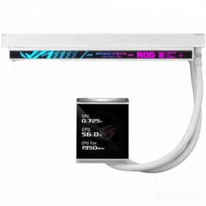 ASUS ROG Strix LC IV 360 ARGB LCD White Edition CPU Liquid Cooler Display LCD Intel 1851/1700 AMD AM5/AM4 - immagine 4