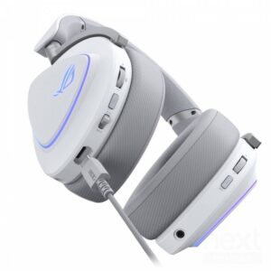 ASUS ROG Delta II Moonlight White Cuffie con Microfono Wireless/Bluetooth/USB - PC/Mac/PS5/PS4/Nintendo Switch/iOS/Android - immagine 4