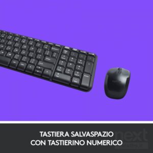 Logitech MK220 Kit Tastiera e Mouse Compatti Wireless Layout IT - immagine 4