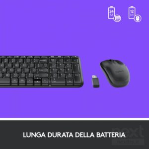 Logitech MK220 Kit Tastiera e Mouse Compatti Wireless Layout IT - immagine 6