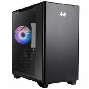 In Win A5 BLACK Case Middle Tower Vetro Temperato No-Power E-ATX/ATX/mATX/Mini-ITX Nero - immagine 2