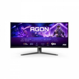 AOC Agon Pro AG346UCD Monitor Curvo 34" QD-OLED 175Hz WQHD 0,03ms Multimediale Hub USB 2*HDMI/DisplayPort - immagine 1