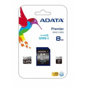 ADATA  8GB SDHC ASDH8GUICL10-R Premier 10 30/10 MB/s Classe 10 - immagine 1