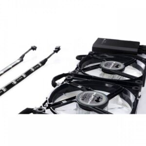 In Win Aurora 3 Pack Ventole RGB 120mm + Controller Nero/Bianco - immagine 5