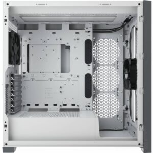 Corsair 5000D RGB White Case Mid Tower Vetro Temperato No-Power minITX/mATX/ATX/E-ATX - immagine 5