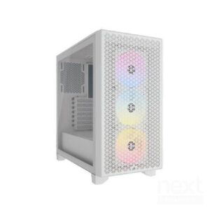 Corsair 3000D RGB AirFlow White Case Mid Tower Vetro Temperato No-Power ATX/mATX/Mini-ITX - immagine 2