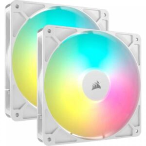 Corsair RS140 White ARGB Kit 2 Ventole 140mm PWM - immagine 1