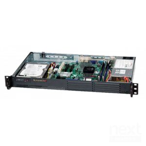 Supermicro 502L-200B SuperChassis Mini 1U 1*3,5" 200w supporto Intel Atom Nero - immagine 2