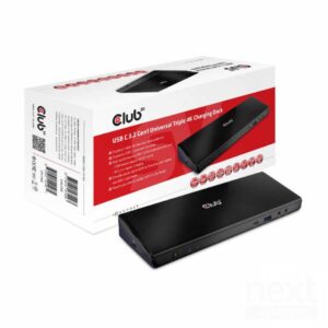 Club3D Universal Triple 4K Charging Dock USB3.2 Type-C to 5*USB3.2 1*USB-C GLAN 2*DP 3*HDMI - immagine 2