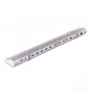 Club3D SenseVision Ultra Smart Dock Station USB3.0 VGA/DVI-D/HDMI RJ-45 MicroSD Silver - immagine 6