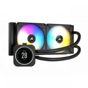 Corsair iCUE H100i Elite LCD Display CPU Liquid Cooler Display LCD Intel 1851/1700/1200 AMD AM5/AM4/sTR4 "Corsair Renewed" - immagine 1