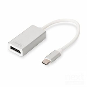 Digitus Adattatore Video Type-C 3.0 To Dysplay Port 4K Grigio/Bianco - immagine 2