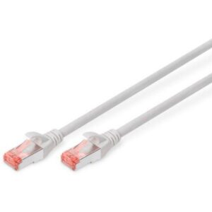 Digitus Cavo di Rete CAT 6 Schermato S/FTP 0,25m Grigio - immagine 2