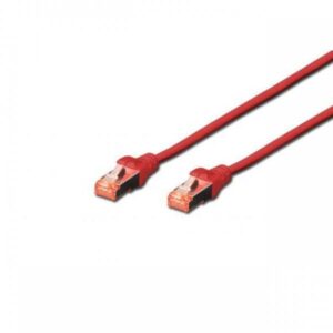 Digitus cavo di rete SFTP cat 6 doppia schermatura 50cm Rosso - immagine 1