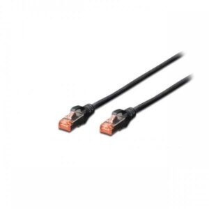 Digitus CAVO RETE S-FTP CAT.6 DOPPIA SCHERMATURA LS0H COLORE NERO 5MT - immagine 1