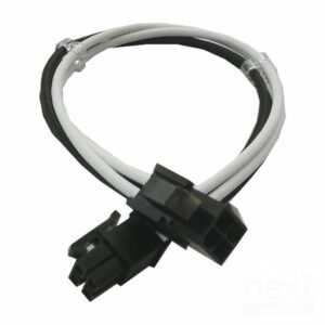 Barrow Extension Cable PSU 4pin CPU 30cm Nero/Bianco - immagine 3