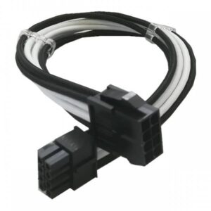 Barrow Extension Cable PSU 4+4pin CPU 30cm Nero/Bianco - immagine 1