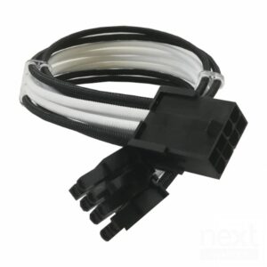 Barrow Extension Cable GPU 6+2pin CPU 30cm Nero/Bianco - immagine 2