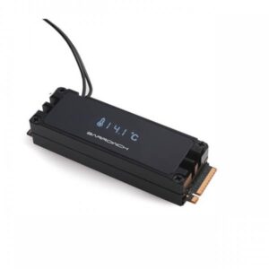 Barrow Heatsink M.2 2280/22110 Full Cover Display OLED Nero - immagine 1