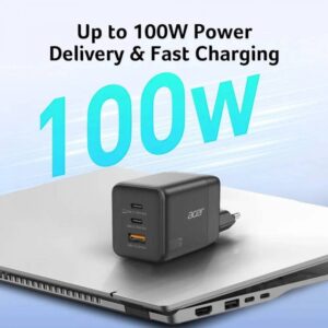 Acer 100W GAN Charger Alimentatore Notebook 100W 1*USB/2*USB-C - immagine 2