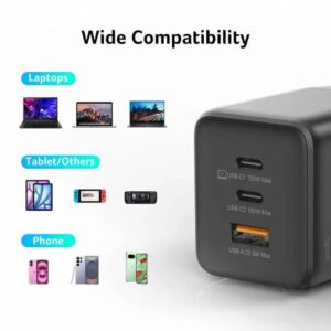 Acer 100W GAN Charger Alimentatore Notebook 100W 1*USB/2*USB-C - immagine 4