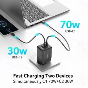 Acer 100W GAN Charger Alimentatore Notebook 100W 1*USB/2*USB-C - immagine 5