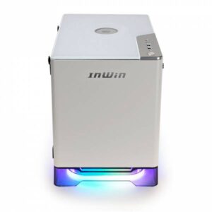 In Win A1 Plus ARGB Cube Case Vetro Temperato Mini ITX 650W Bianco - immagine 5