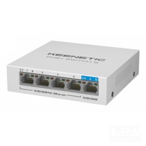 Keenetic PoE+ Switch 5 Switch Unmanaged PoE Gigabit Ethernet 5 Porte White - immagine 3