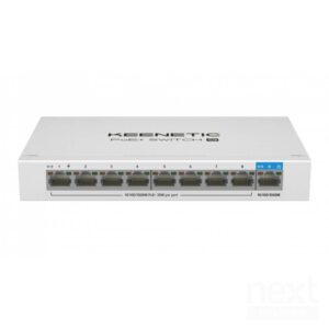 Keenetic PoE+ Switch 9 Switch Unmanaged PoE Gigabit Ethernet 9 Porte White - immagine 2