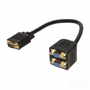 Digitus Cavo Video Split VGA Maschio to 2*VGA Femmina Nero - immagine 2