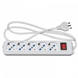 Digitus LKMP05L Multipresa 5*Schuko 10/16A 1.5m Bianco - immagine 1