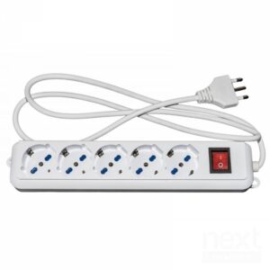 Digitus LKMP05L Multipresa 5*Schuko 10/16A 1.5m Bianco - immagine 2